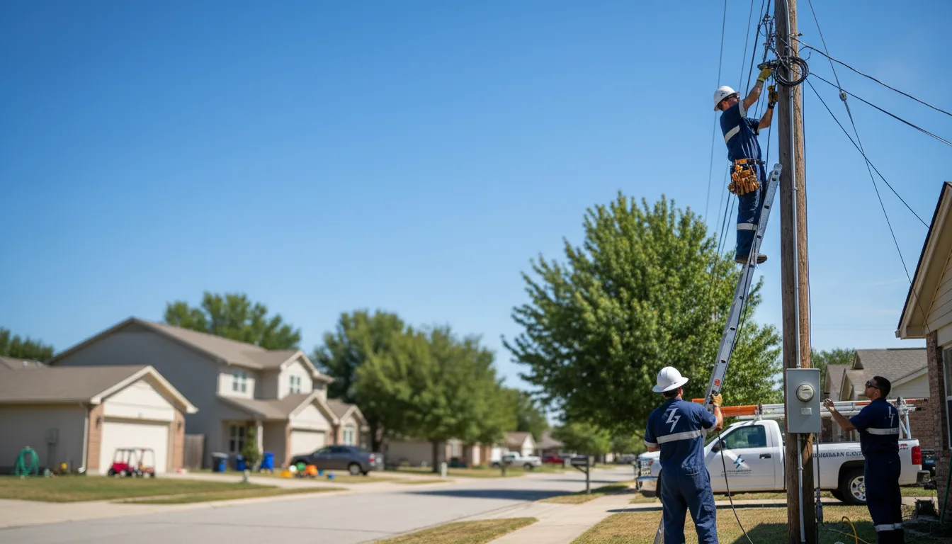 Residential electrician providing installation services in Hillsboro, MO
